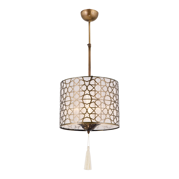 ELMARK 955ERBA1/AN ERBA ПЕНДЕЛ 1XE27 СТАРО ЗЛАТО