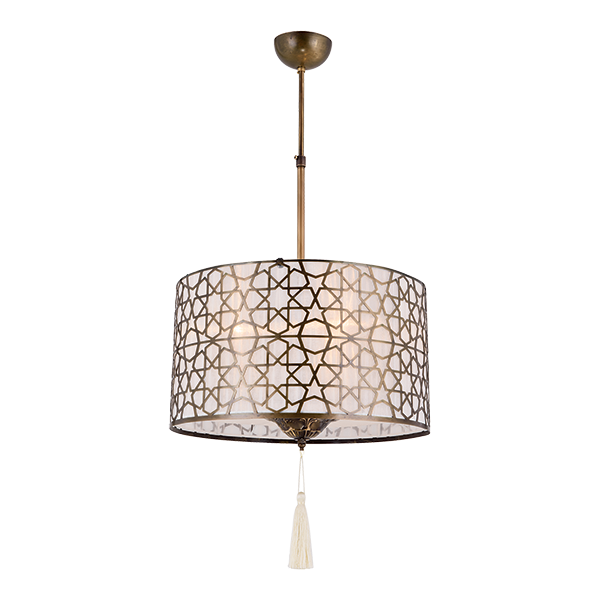 ELMARK 955ERBA3/AN ERBA ПЕНДЕЛ 3XE27 СТАРО ЗЛАТО