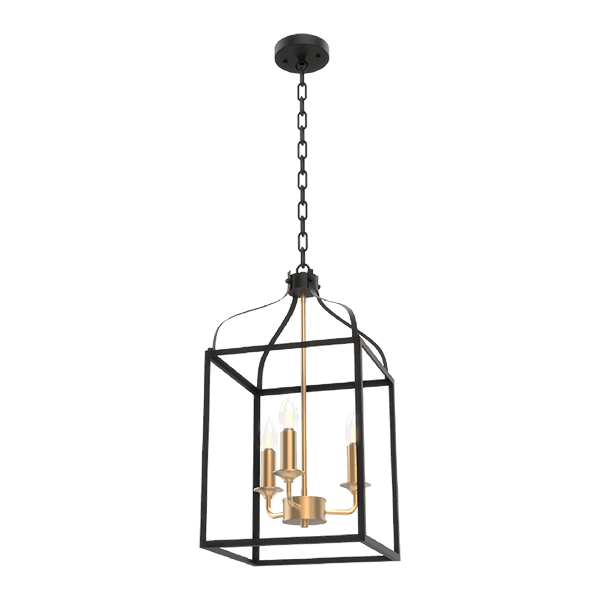 ELMARK 955IZABEL3/BL IZABEL ПЕНДЕЛ 3XE27 ЧЕРЕН МАТ/ЗЛАТО