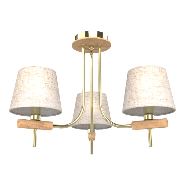 ELMARK 955JONAS3 JONAS ПОЛИЛЕЙ 3XE14 БЕЖОВ/ЗЛАТО