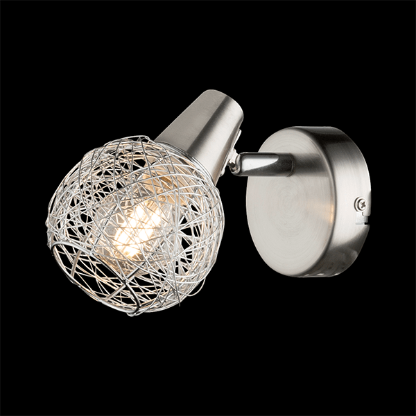 ELMARK 955JULIE1W JULIE СПОТ 1XE14 САТЕН НИКЕЛ/АЛУМИНИЙ