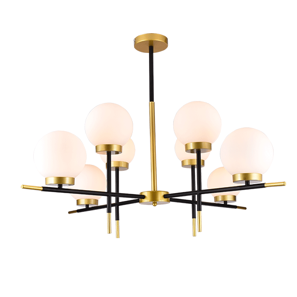 ELMARK 955JULIET8 JULIET ПОЛИЛЕЙ 8ХЕ27 ЧЕРЕН/ЗЛАТО