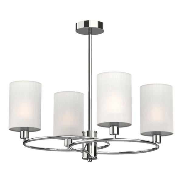 ELMARK 955LUKAS4 LUKAS ПОЛИЛЕЙ 4XE14 БЯЛ/ХРОМ