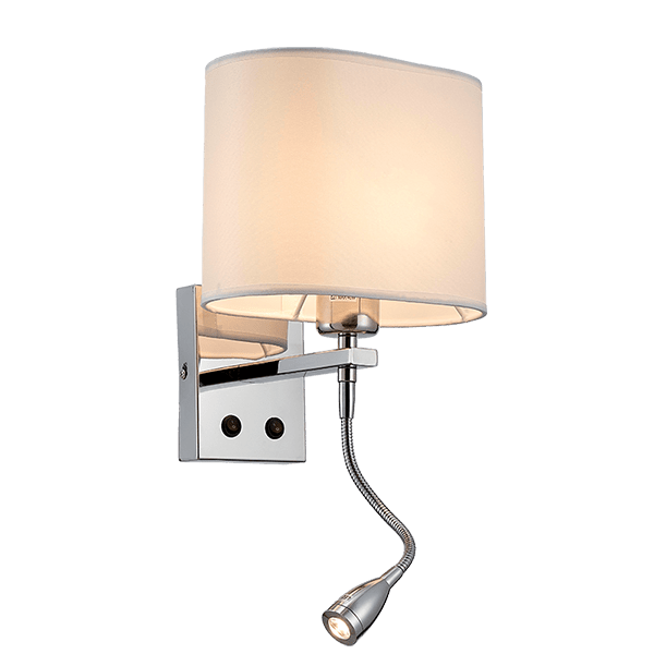 ELMARK 955MAYA1WLED MAYA АПЛИК 1XE27 +1WLED 4000K ХРОМ