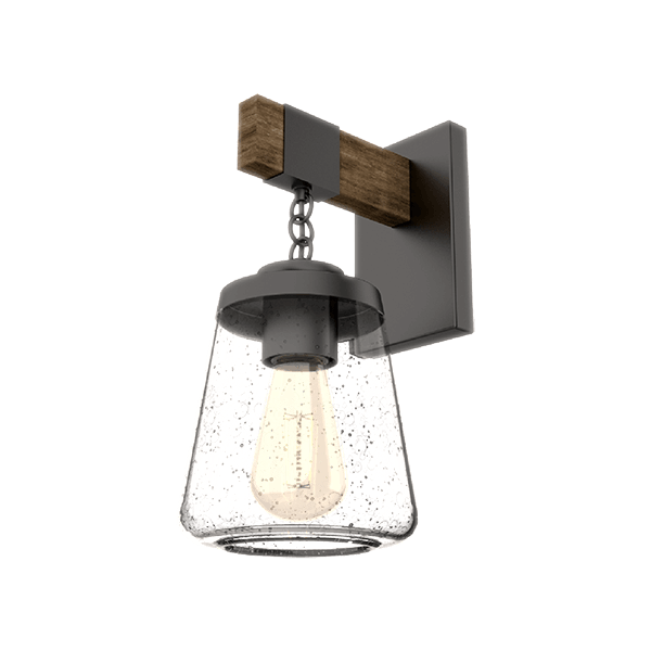 ELMARK 955PAOLA1W/BL PAOLA АПЛИК 1XE27 ЧЕРЕН МАТ/ДЪРВО