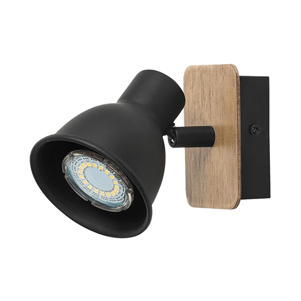 ELMARK 955RIKO1W RIKO СПОТ 1xGU10 ДЪРВО/ЧЕРЕН