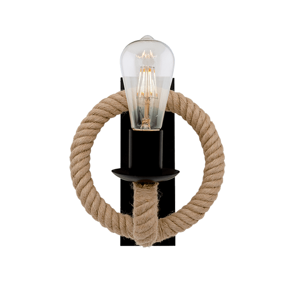 ELMARK 955ROPE1W ROPE АПЛИК 1XE27 ЧЕРЕН