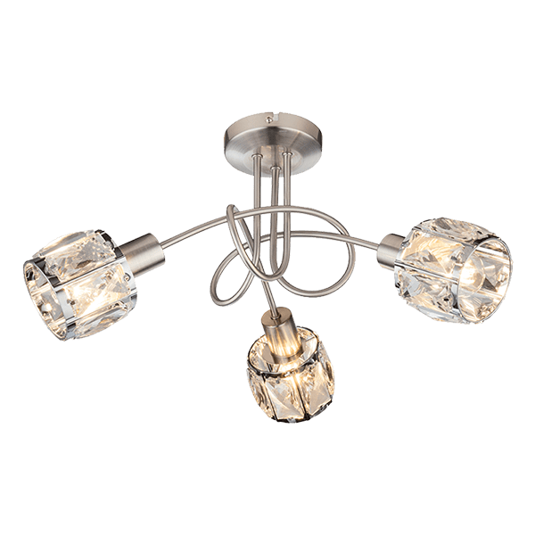 ELMARK 955SHEEN31/SN SHEEN ТЯЛО ЗА ТАВАН 3XE14 САТЕН НИКЕЛ