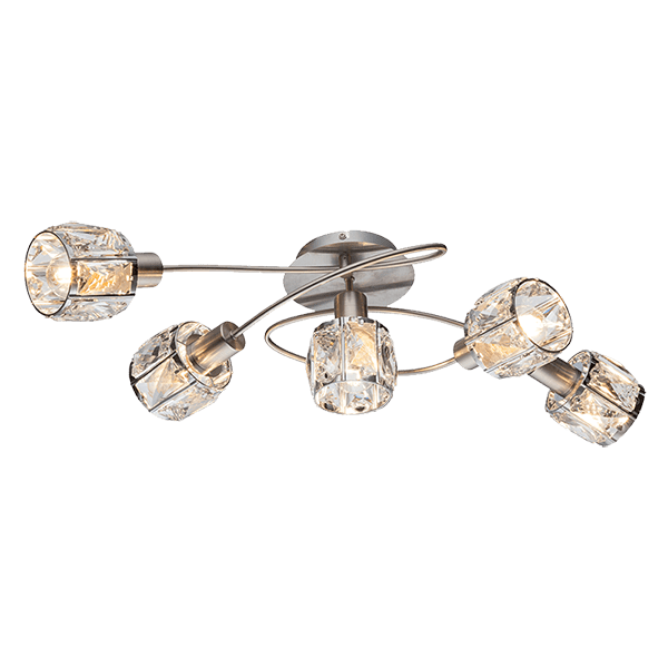 ELMARK 955SHEEN5/SN SHEEN ТЯЛО ЗА ТАВАН 5XE14 САТЕН НИКЕЛ