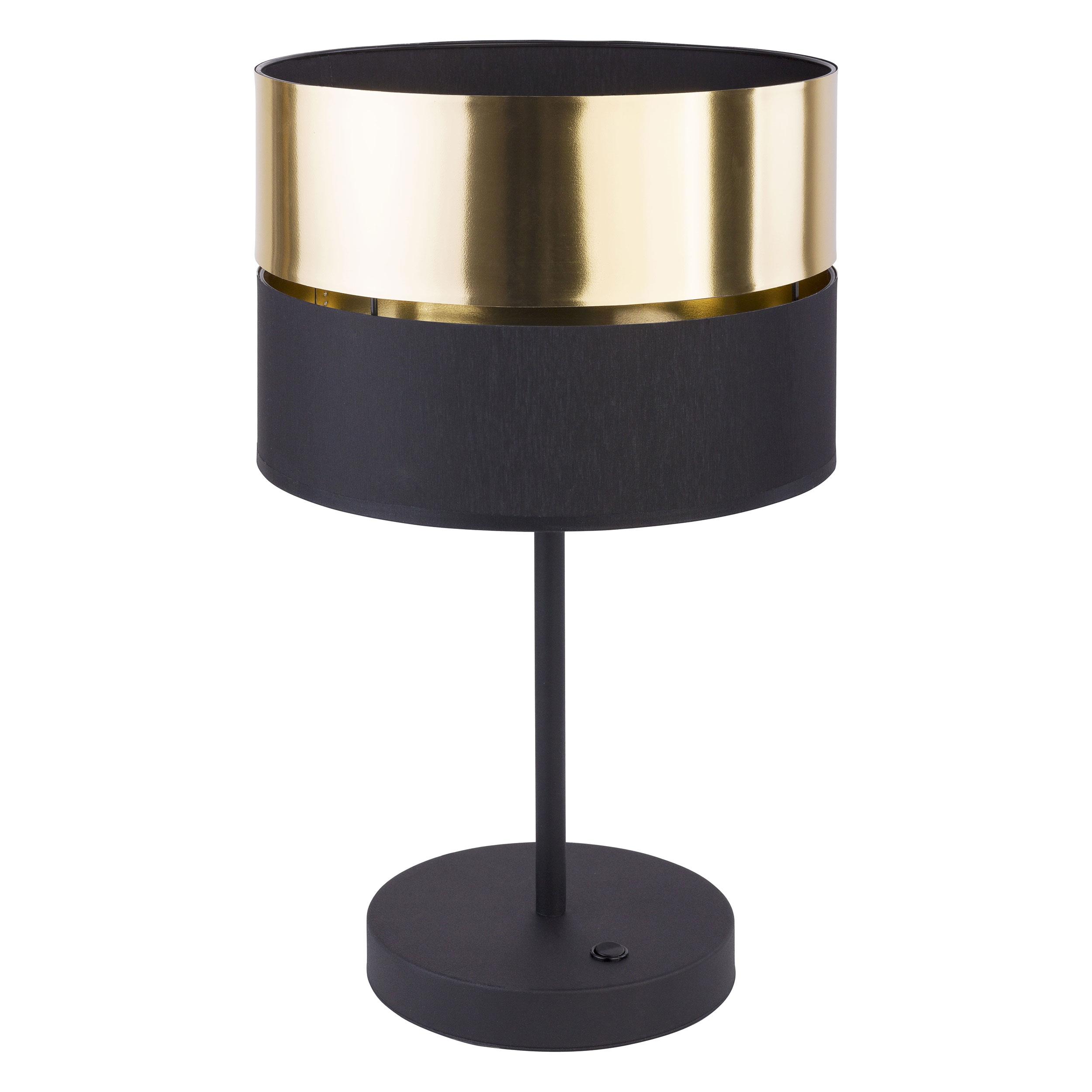 TK LIGHTING HILTON BLACK/GOLD LAMPKA NOCNA 1 PŁ