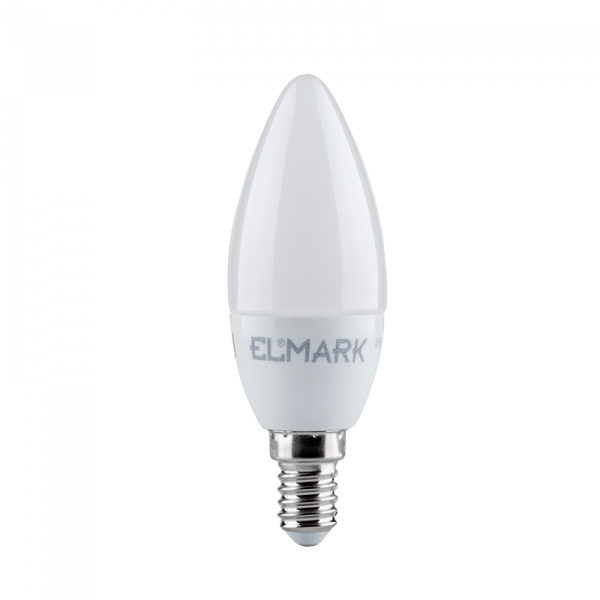 ELMARK 99LED917HECW LED ЛАМПА CANDLE C37 7W E14 6400K 110LM/W ВИСОКА ЕФЕКТИВНОСТ