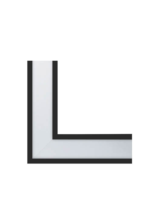 VITO ЪГЛОВ КОНЕКТОР 90° ЗА ОТКРИТ МОНТАЖ LINEAR LIGHTINGS PROFILED RL1 250X250X65MM 9W 3000K (ТОПЛА СВЕТЛИНА) TETRIS 2 ЧЕРЕН ЦВЯТ 9910190