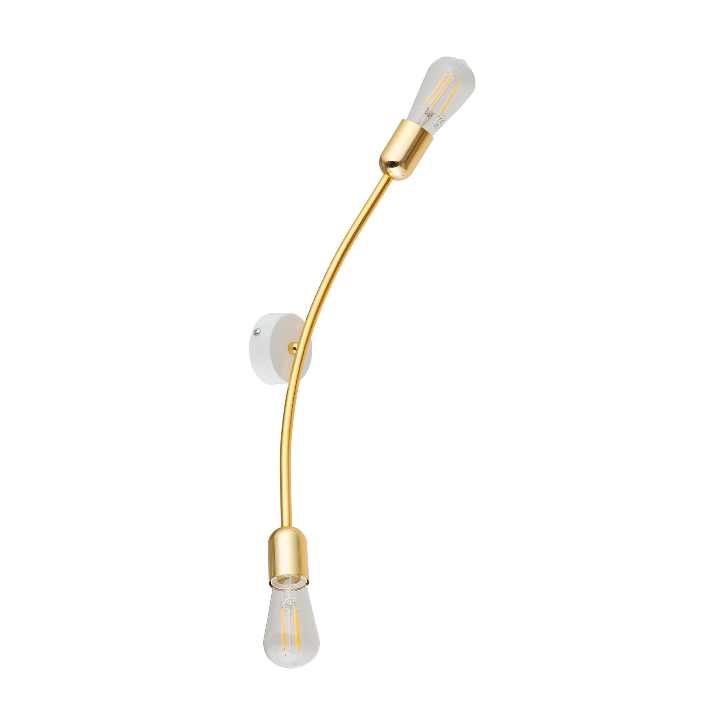 TK LIGHTING HELIX GOLD KINKIET 2 PŁ