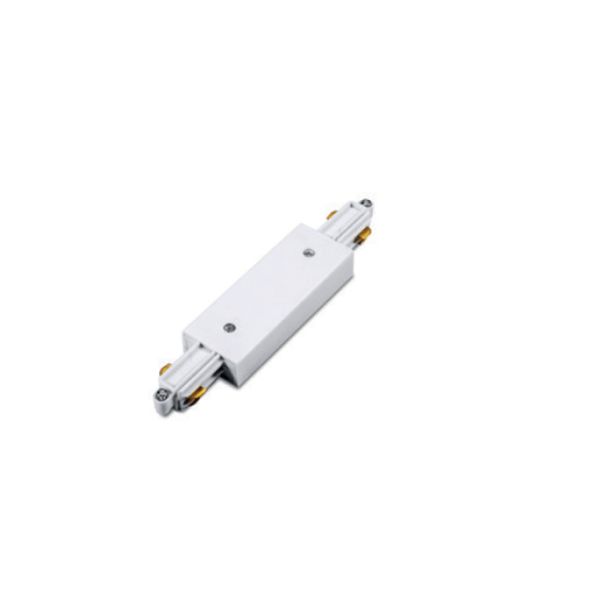 ACA LIGHTING ПРАВ КОНЕКТОР СЪС ЗАХРАНВАНЕ ЗА МОНОФАЗНА ШИНА 2JIW WHITE STRAIGHT POWER CONNECTOR