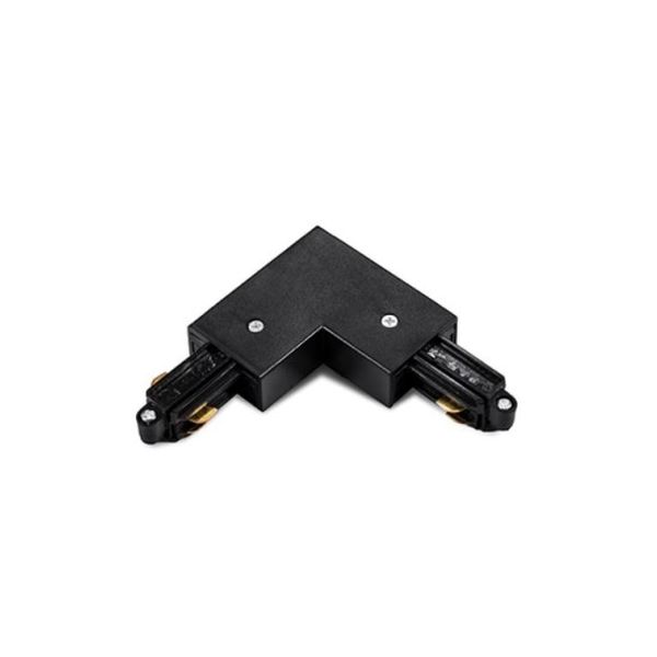ACA LIGHTING ЪГЛОВ КОНЕКТОР ЗА МОНОФАЗНА ШИНА ЗА ОТКРИТ МОНТАЖ 2WLB BLACK 90 CORNER CONNECTOR