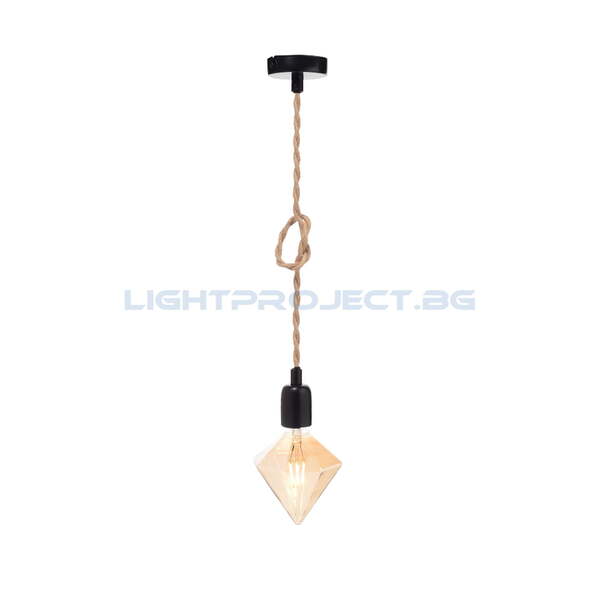 ACA LIGHTING ПЕНДЕЛ 40BRR ROPE VINTAGE