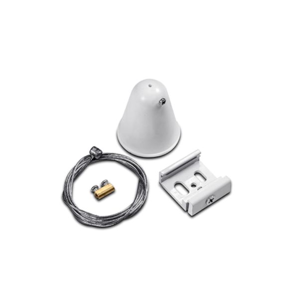 ACA LIGHTING КОМПЛЕКТ ЗА ВИСЯЩ ВАРИАНТ НА ТРИФАЗНА ТОКОВОДЕЩА ШИНА 4WKRW БЯЛ