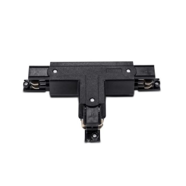 ACA LIGHTING Т-ОБРАЗЕН КОНЕКТОР ЗА ТРИФАЗНА ТОКОВОДЕЩА ШИНА 4WTB ЧЕРЕН