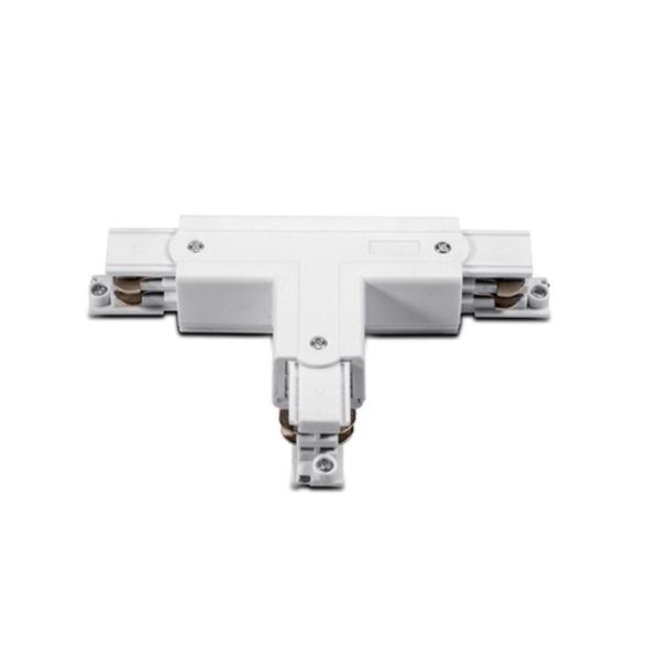 ACA LIGHTING Т-ОБРАЗЕН КОНЕКТОР ЗА ТРИФАЗНА ТОКОВОДЕЩА ШИНА 4WTW БЯЛ