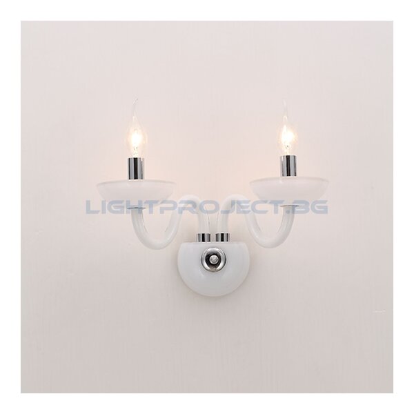 ACA LIGHTING АПЛИК BLK82182WWC LUNARIA