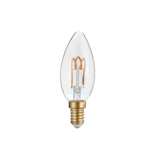 ACA LIGHTING LED КРУШКА DECO3SWW E14 3W 2700K FILAMENT SPIRAL CANDLE