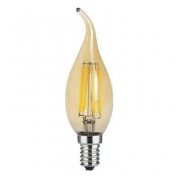 ACA LIGHTING LED КРУШКА DECO4WWTIPDIMAM E14 4W 2700K FILAMENT DIMMABLE CANDLE AMBER