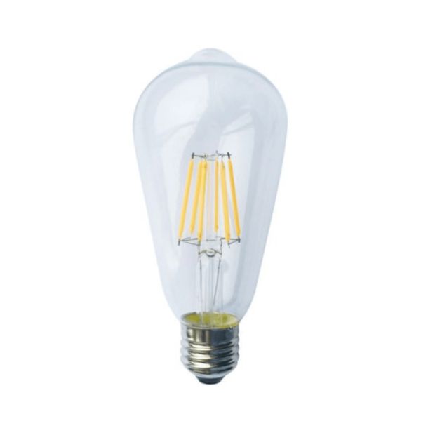 ACA LIGHTING LED КРУШКА EDIS6WWDIM E27 ST64 6W 2700K FILAMENT DIMMABLE