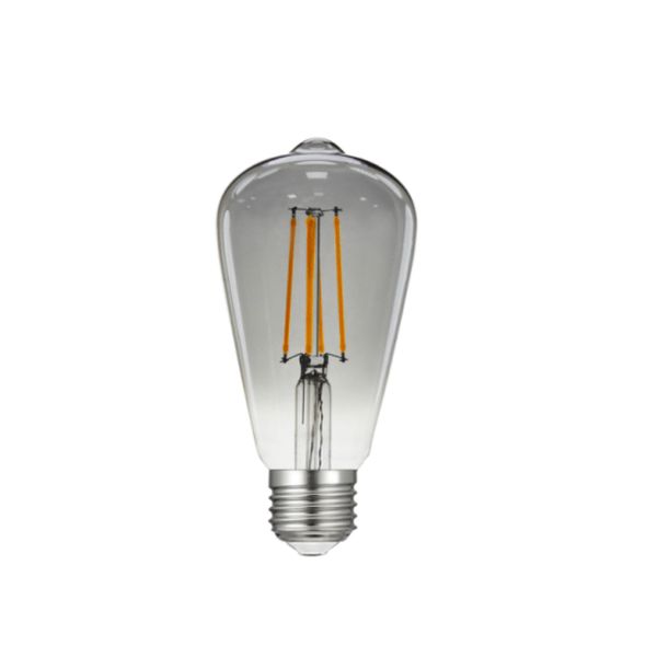 ACA LIGHTING LED КРУШКА EDIS8WWSM E27 ST64 8W 2700K FILAMENT SMOKED