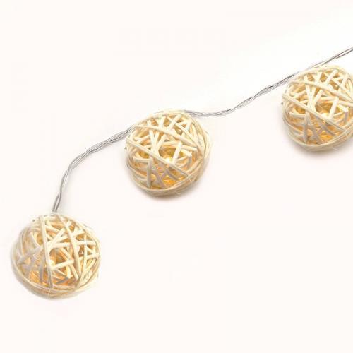 ACA LIGHTING - FWBALL10WW2AT LED ПЛАСТМАСОВИ ФИГУРИ, С ТАЙМЕР, ТОПЛО БЯЛА СВЕТЛИНА 0.45W, ВЪТРЕШНА УПОТРЕБА IP20