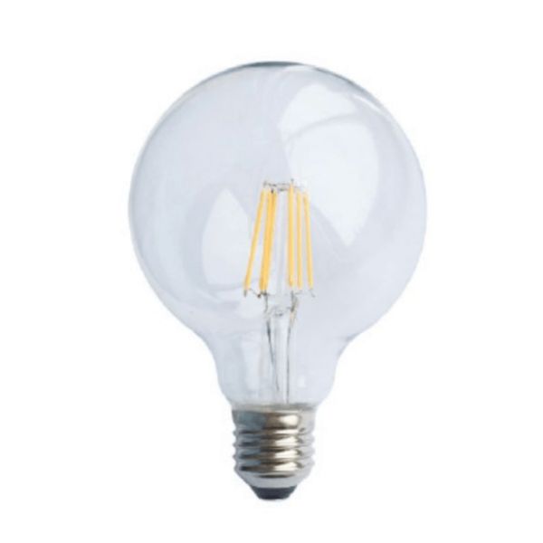 ACA LIGHTING LED КРУШКА GLOBE957WW E27 G95 7W 2700K FILAMENT