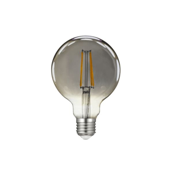 ACA LIGHTING LED КРУШКА GLOBE958WWSM E27 G95 8W 2700K FILAMENT SMOKED