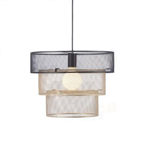 ACA LIGHTING GN36P140BG ПЕНДЕЛ 1XE27 GOLD + BLACK METALLIC D40XH120CM