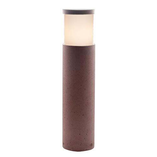 ACA LIGHTING MK031R-560 ГРАДИНСКИ СТЪЛБ POST LUMINAIRE 560MM IP65 E27 MAX.7W RED CEMENT & PC DIFFUSER ВЛАГОЗАЩИТЕН