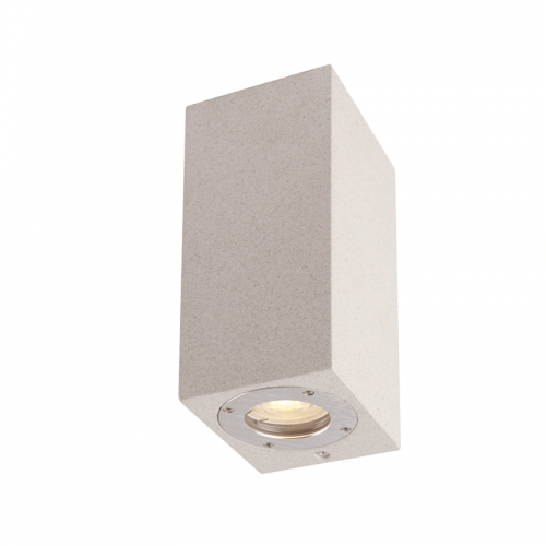 ACA LIGHTING MK0532SW СПОТ IP65 2XGU10 WHITE CEMENT ВЛАГОЗАЩИТЕН