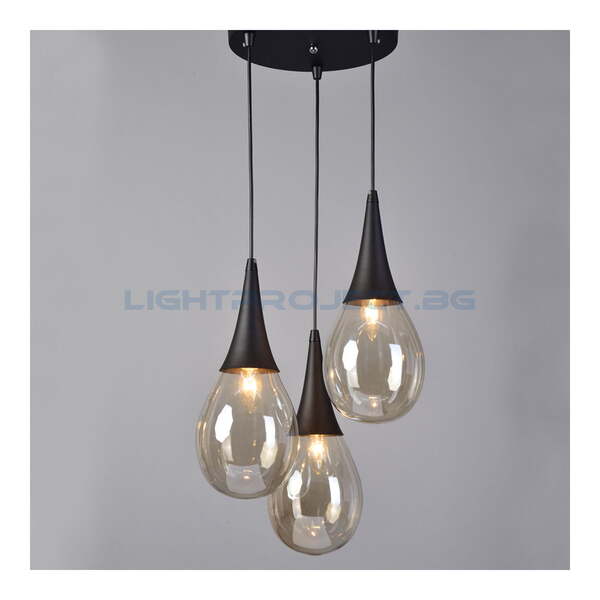 ACA LIGHTING ПЕНДЕЛ OD53423RBK ATENA