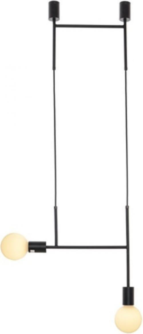 ACA LIGHTING TNK852P38BK ПЕНДЕЛ 2ΧE27 BLACK METAL 38X4X110CM