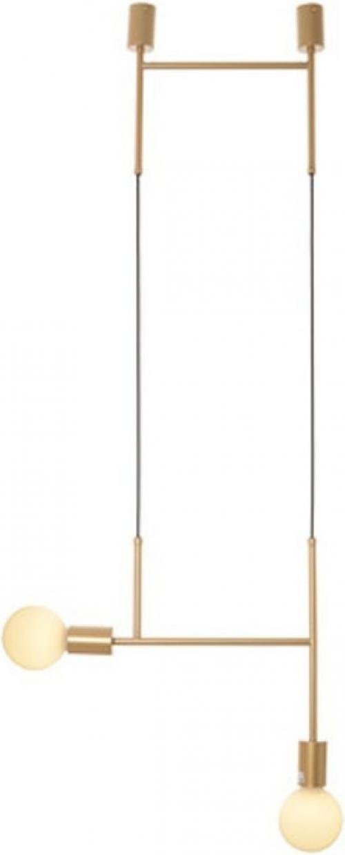 ACA LIGHTING TNK852P38GD ПЕНДЕЛ 2ΧE27 GOLD METAL 38X4X110CM