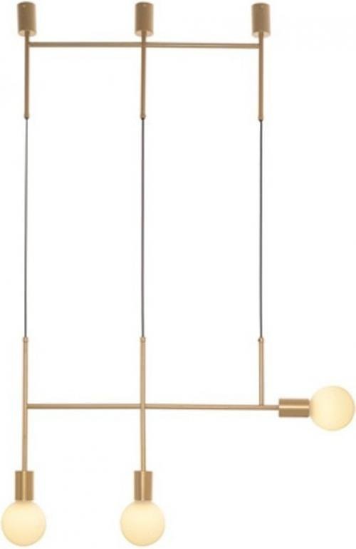 ACA LIGHTING TNK853P64GD ПЕНДЕЛ 3ΧE27 GOLD METAL 64X4X110CM