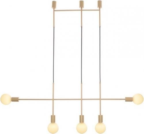 ACA LIGHTING TNK855P110GD ПЕНДЕЛ 5ΧE27 GOLD METAL 110X4X110CM