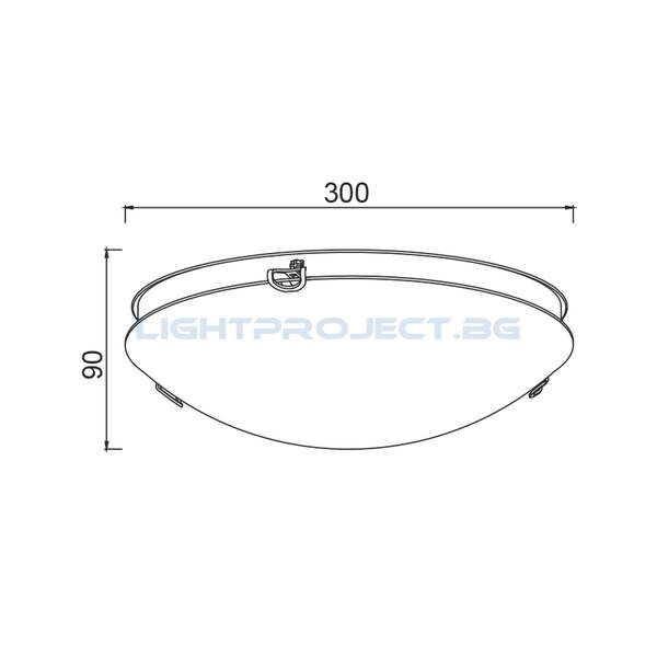 TNK94361CR30 ПЛАФОН WALL & CEILING LUMINAIRES