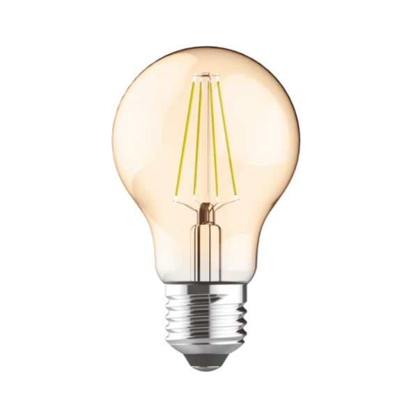 ACA LIGHTING LED КРУШКА VINTA8WWAMSD E27 A60 8W 2700K FILAMENT AMBER DIMMABLE