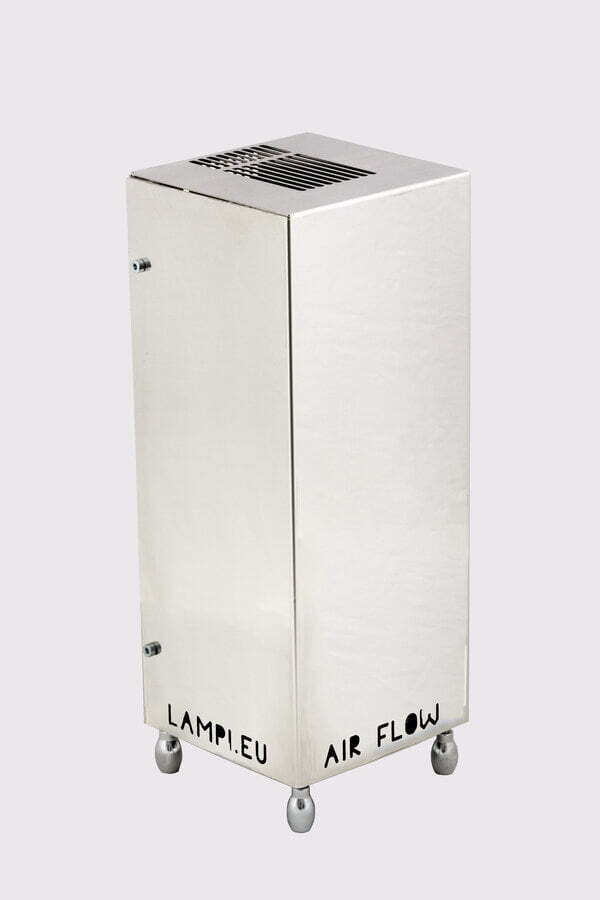 UV-C БАКТЕРИЦИДНА ЛАМПА ЗА ДЕЗИНФЕКЦИЯ НА ВЪЗДУХ В ПРИСЪСТВИЕТО НА ХОРА НА КРАЧЕТА. AIR FLOW UV STERIL 100.