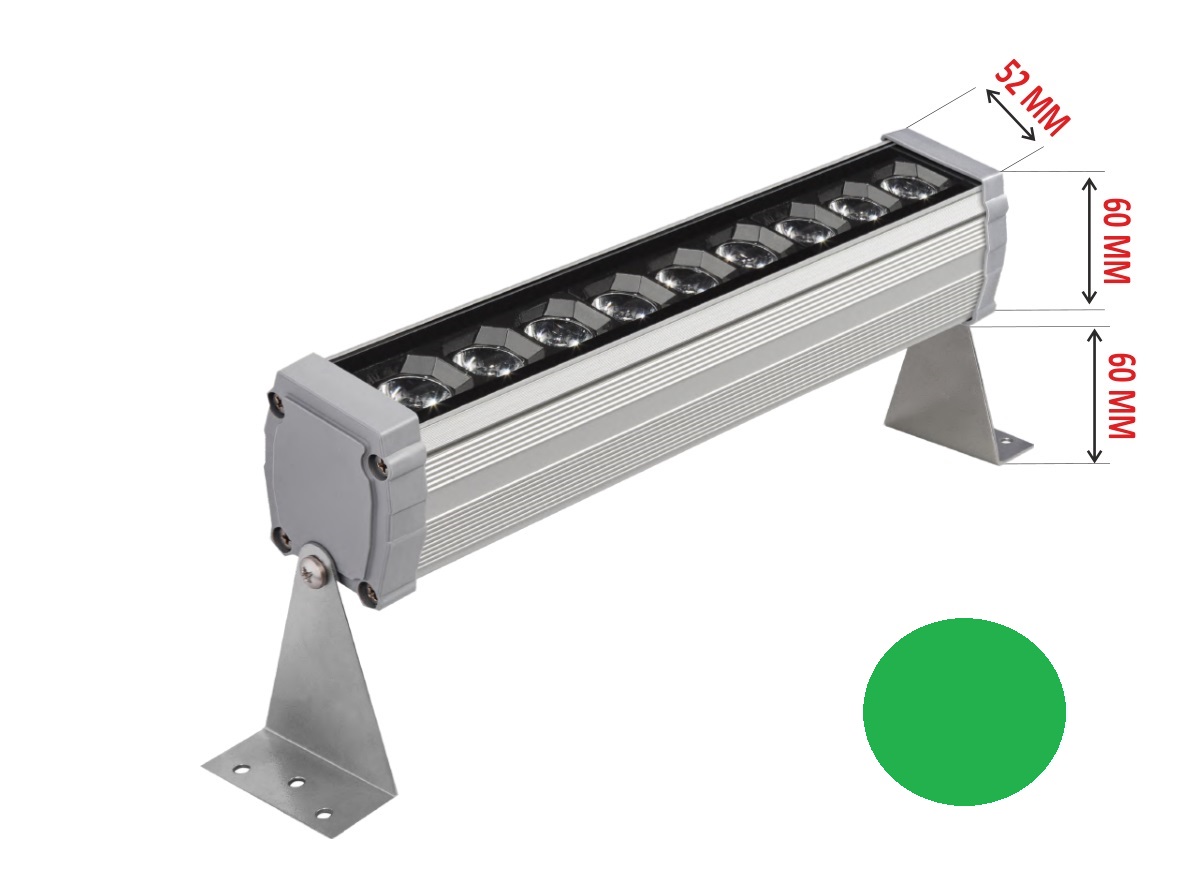 ЛИНЕЕН ПРОЖЕКТОР 50 CM 18W GREEN