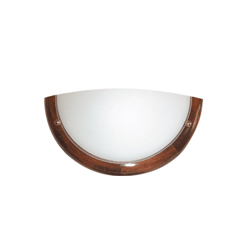 CITY LUX АПЛИК ДЪРВО КРЪГ, Ø300/2, ОРЕХ, 1XE27