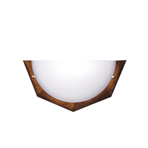 CITY LUX АПЛИК ДЪРВО ОСМОГРАМ, Ø300/2, ОРЕХ, 1XE27