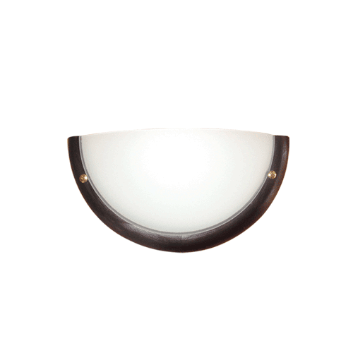 CITY LUX АПЛИК ДЪРВО КРЪГ, Ø300/2, ВЕНГЕ, 1XE27