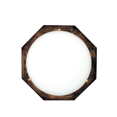 CITY LUX ПЛАФОНИЕРА ДЪРВО ОСМОГРАМ, Ø300, ОРЕХ, 1XE27