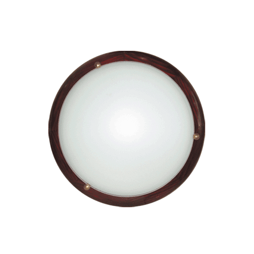 CITY LUX ПЛАФОНИЕРА ДЪРВО КРЪГ, Ø300, МАХАГОН, 1XE27