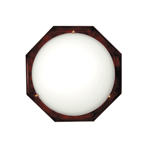 CITY LUX ПЛАФОНИЕРА ДЪРВО ОСМОГРАМ, Ø300, МАХАГОН, 1XE27