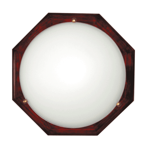 CITY LUX ПЛАФОНИЕРА ДЪРВО ОСМОГРАМ, Ø400, МАХАГОН, 2XE27